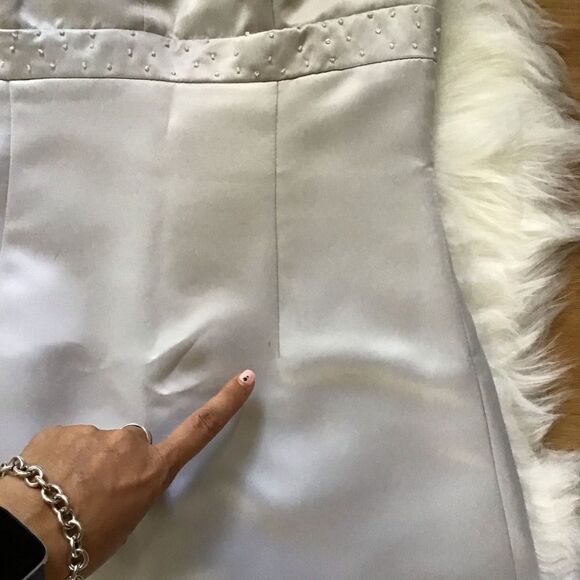 BCBGMAXAZRIA Formal Dress Beaded Neckline Shawl - Picture 4 of 11